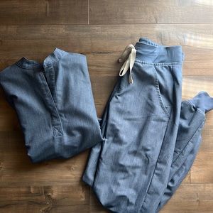 Heather denim figs set